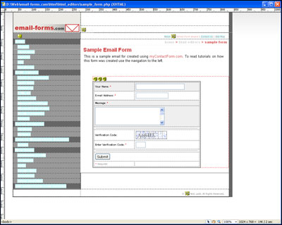 Form Preview in Web Site