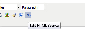 Click the Edit HTML Source Button