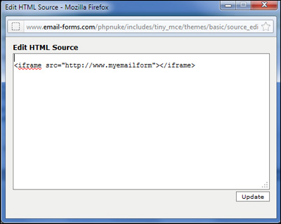 Edite HTML Source
