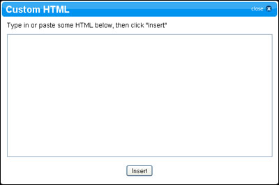 Custom HTML Window