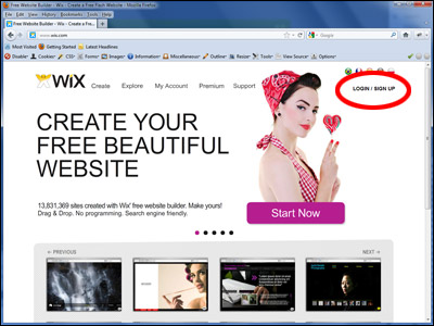 Go to Wix.com